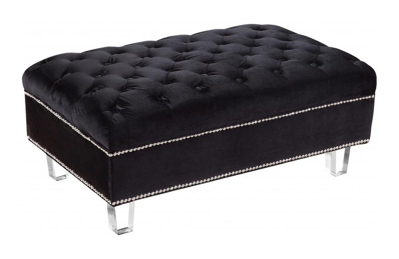 Ryan Black Ottoman