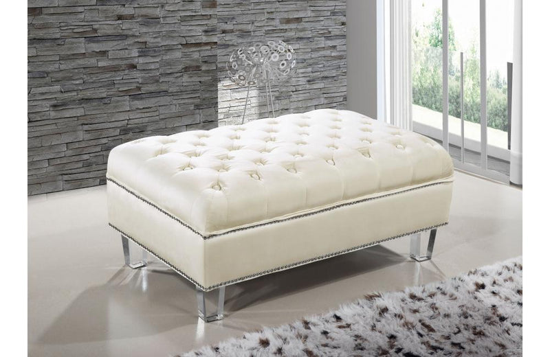 Ryan Cream Ottoman