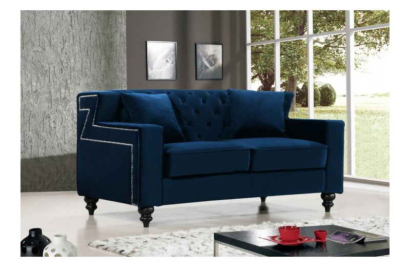 Callie Navy Love Seat