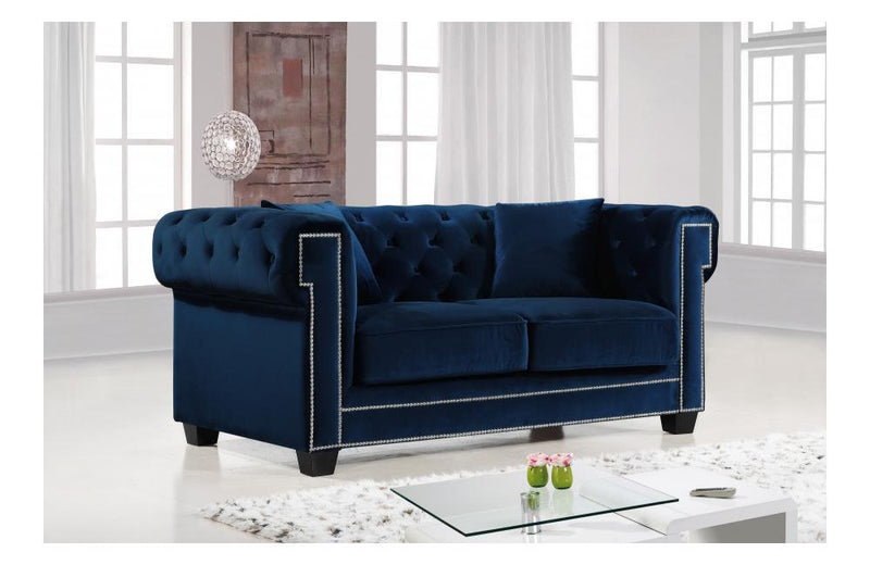 Eloise Navy Love Seat