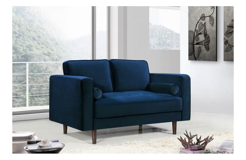 Alfreda Navy Love Seat