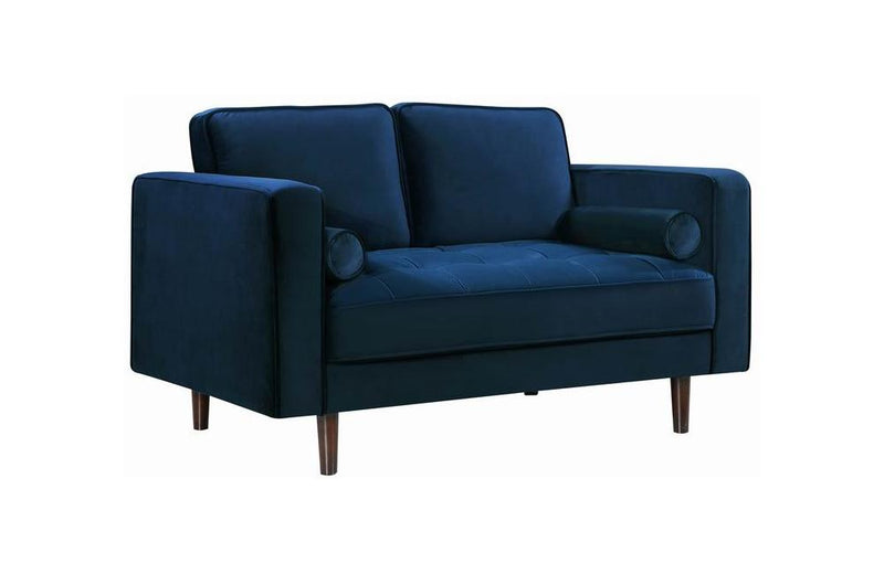 Alfreda Navy Love Seat