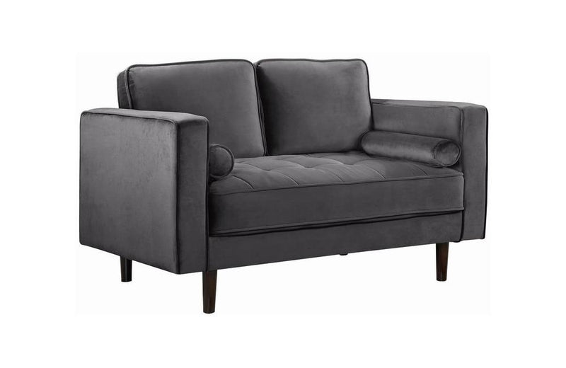 Alfreda Grey Love Seat