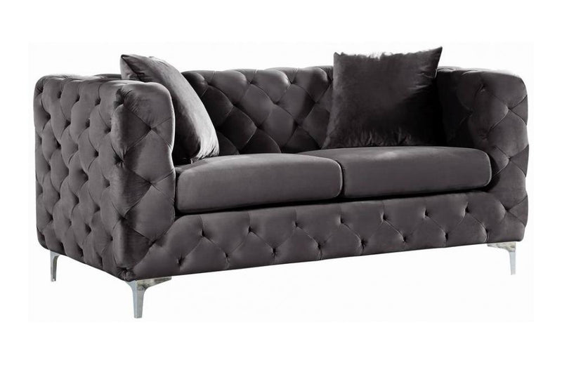 Ebba Grey Love Seat