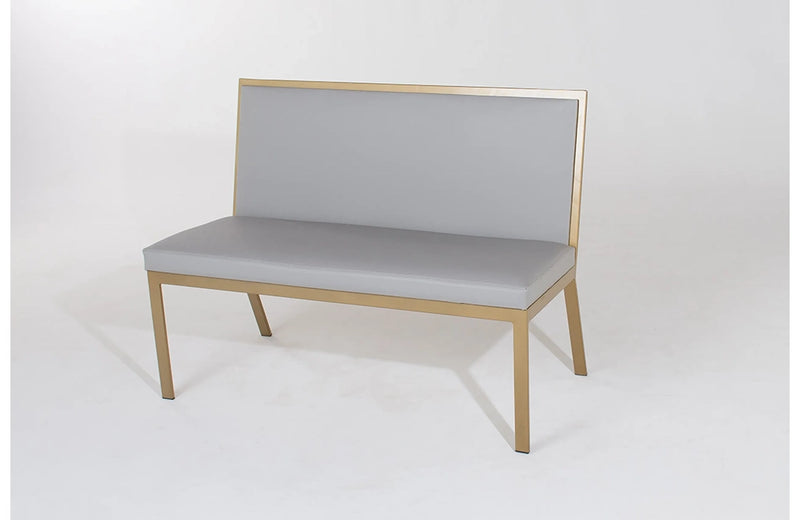 Luca Bench Upholstered Back No Arms