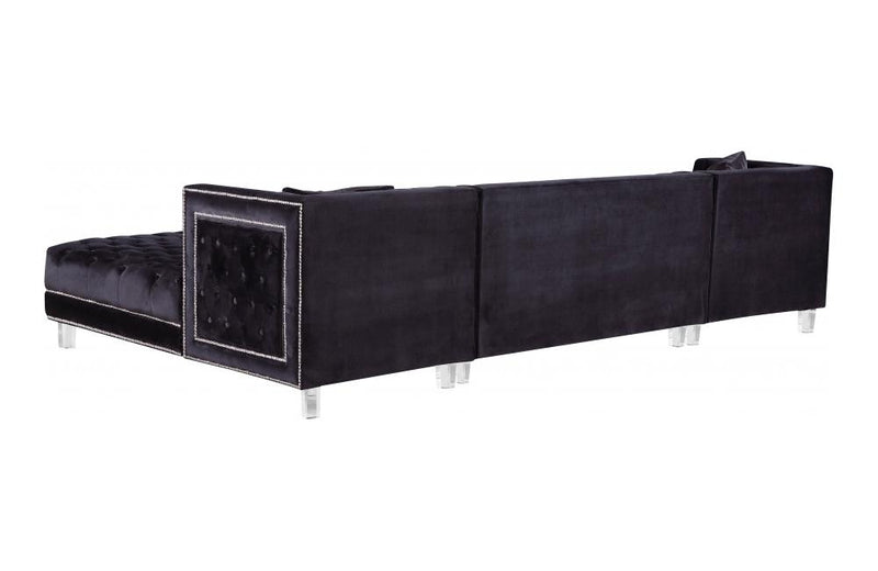 Barden Black Sectional Sofa