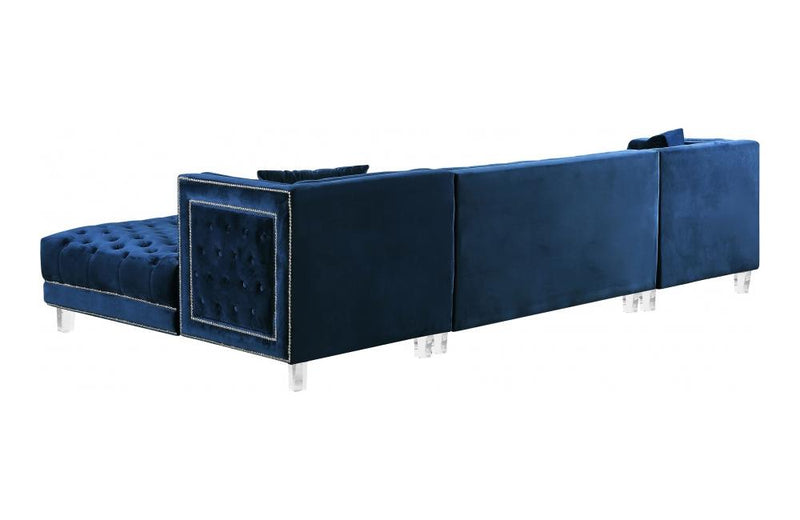 Barden Navy Sectional Sofa