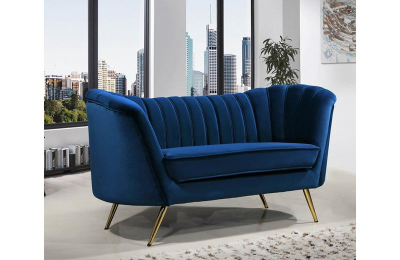 Alura Navy Love Seat