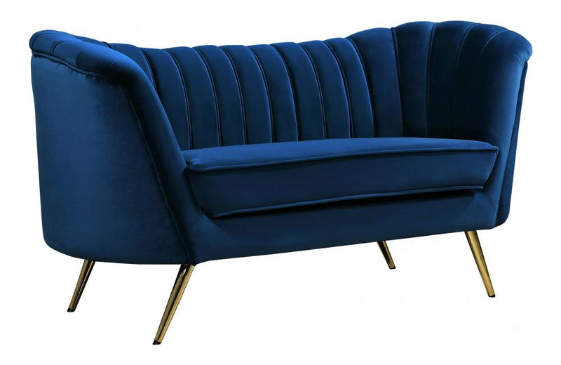 Alura Navy Love Seat