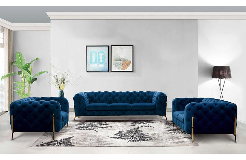 Abel Blue Loveseat