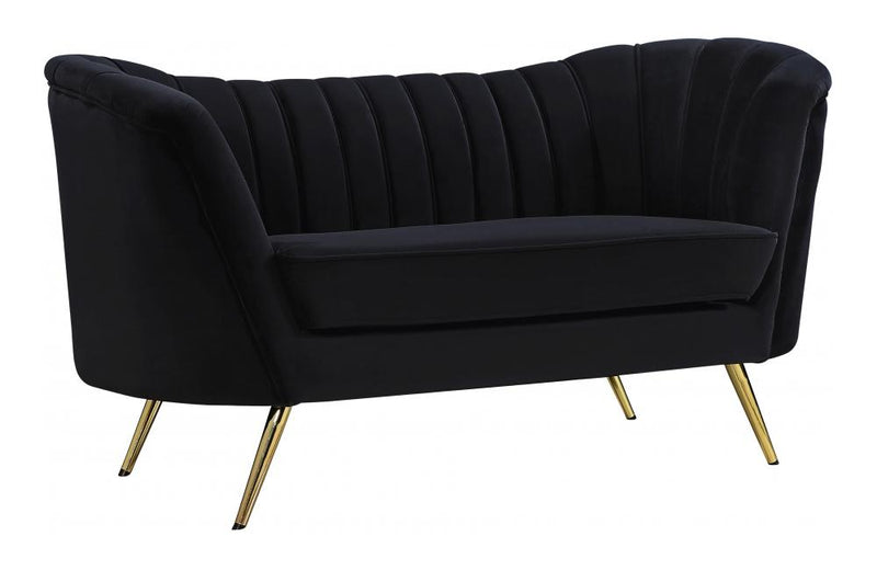 Alura Black Love Seat