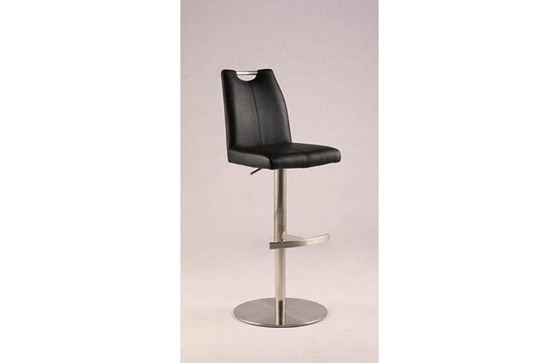 Claire Contemporary Handle Back Adjustable Stool Black