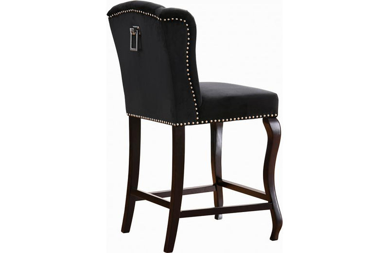 Abir Black Bar Stool