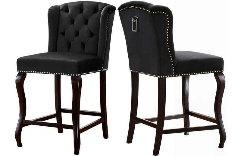 Abir Black Bar Stool