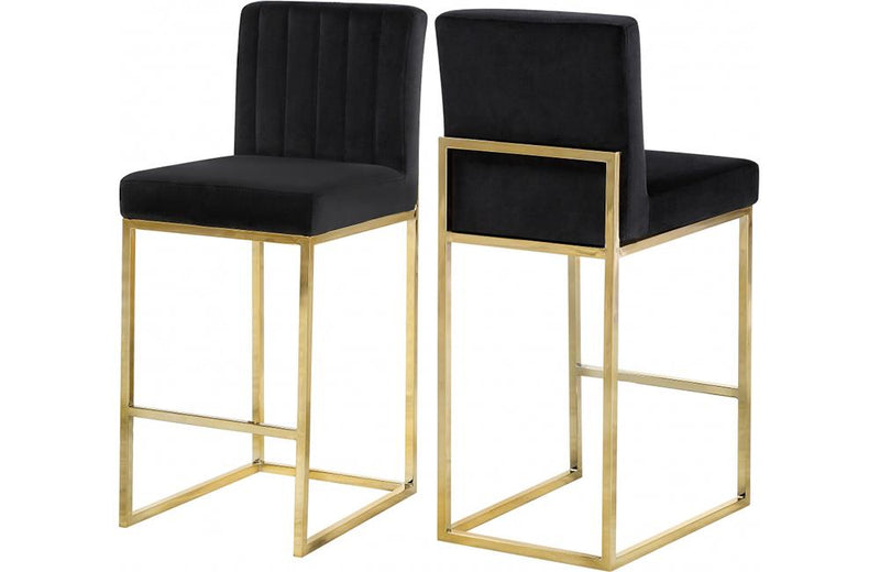 Abrienne Black Bar Stool