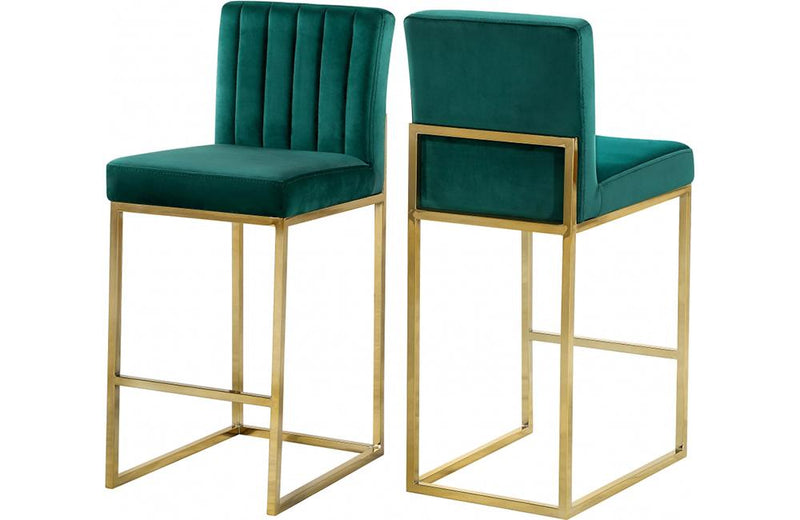 Abrienne Green Bar Stool