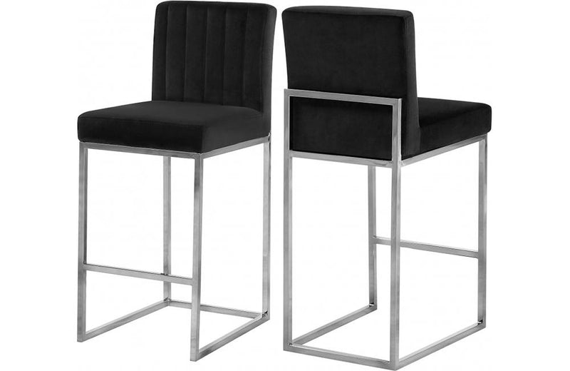 Babette Black Bar Stool