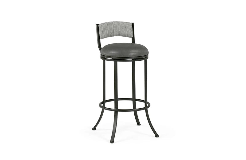 Monaco Swivel Barstool with Upholstered Back