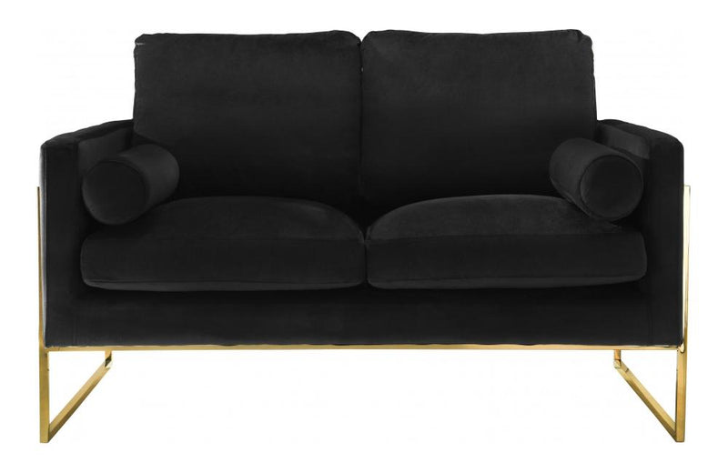 Sky Black Love Seat