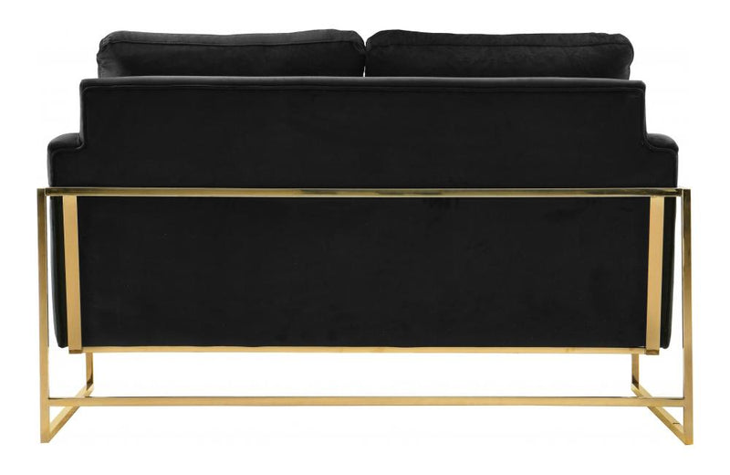 Sky Black Love Seat