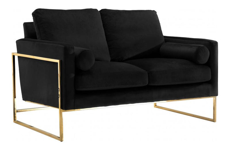 Sky Black Love Seat