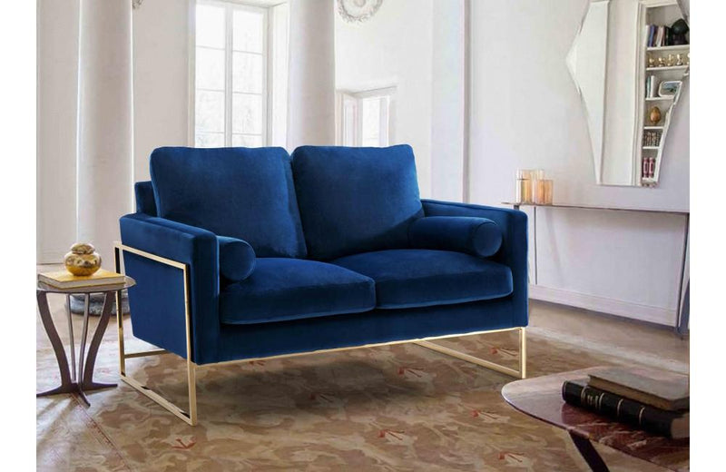 Sky Navy Love Seat