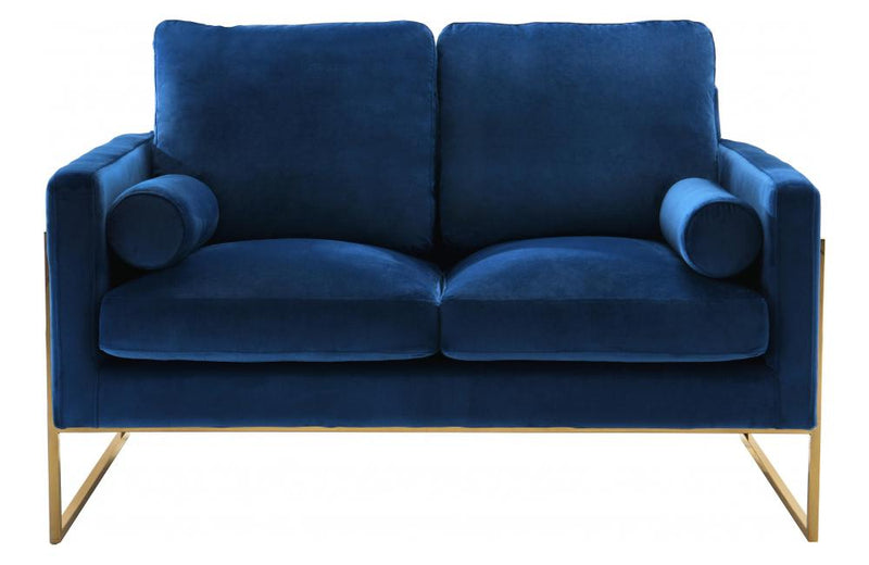 Sky Navy Love Seat