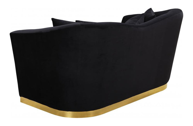 Harmony Black Love Seat