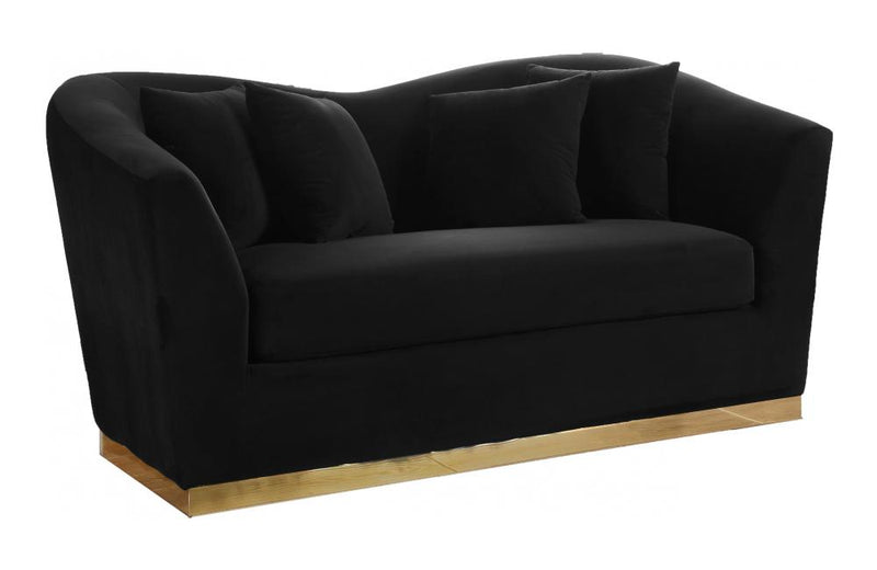 Harmony Black Love Seat