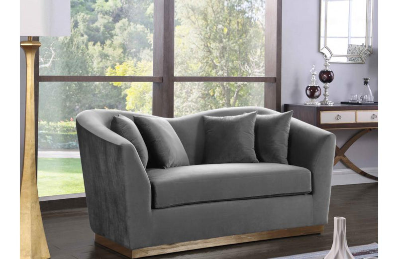 Harmony Grey Love Seat