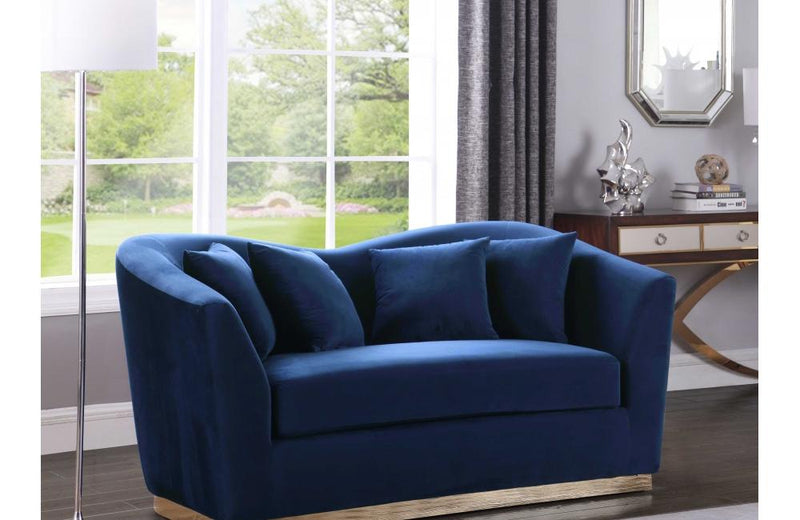 Harmony Navy Love Seat