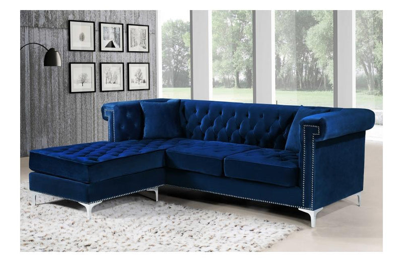 Mason Navy Sectional Sofa