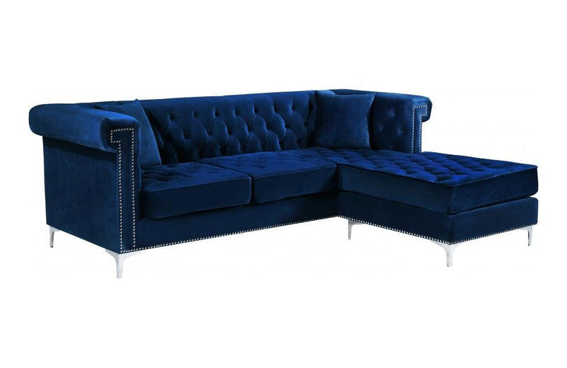 Mason Navy Sectional Sofa