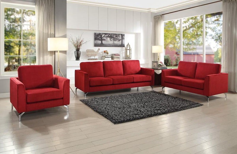 Hannah Red Sofa Set