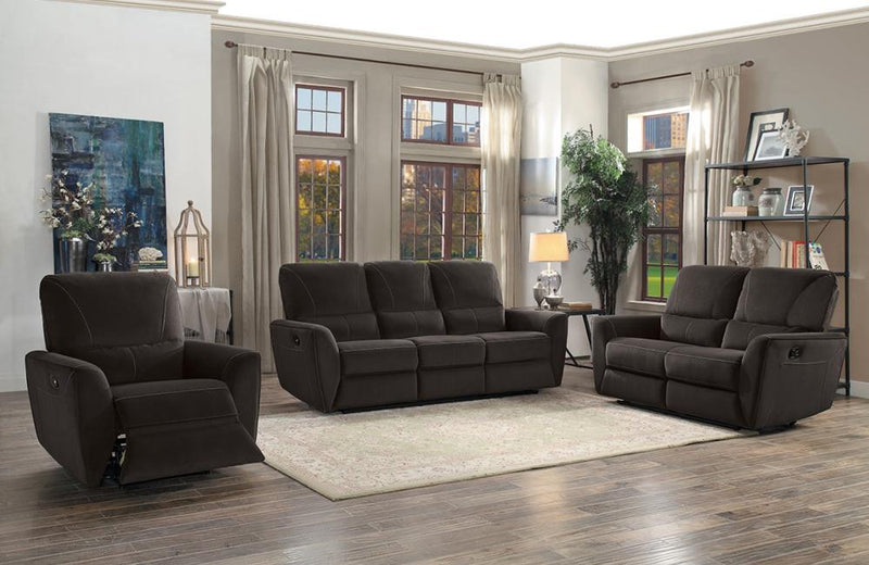 Teddy Brown Reclining Sofa Set