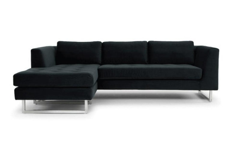 Calais Sectional Sofa Black