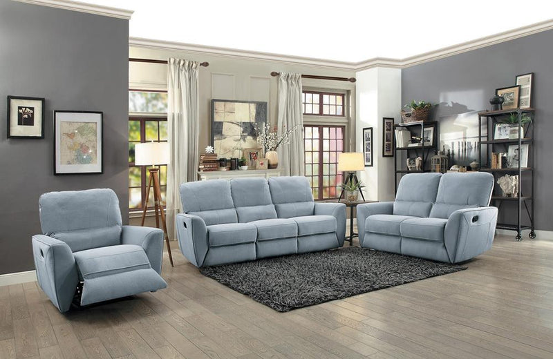 Teddy Gray  Reclining Sofa Set