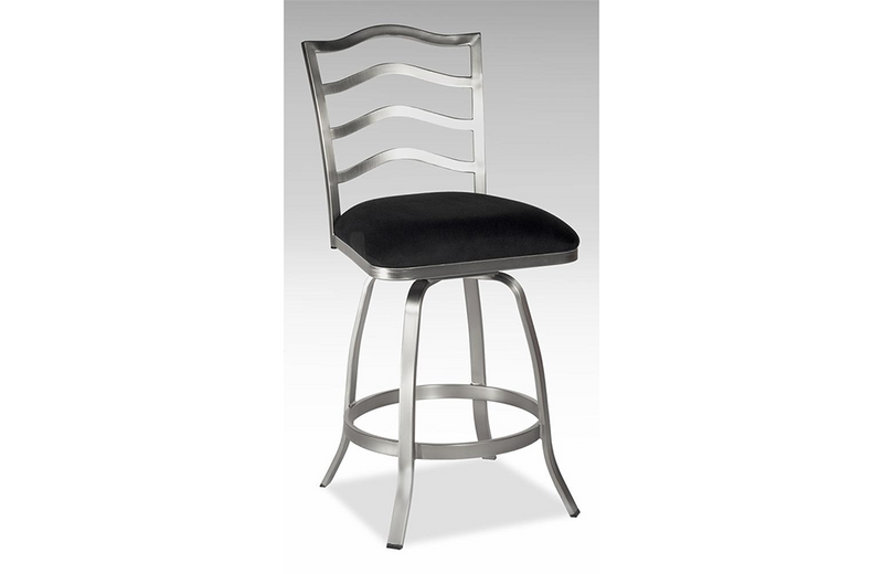 Eli Swivel Stool Black