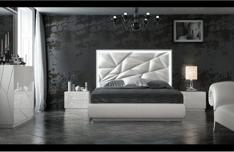 Keren White Modern Bedroom