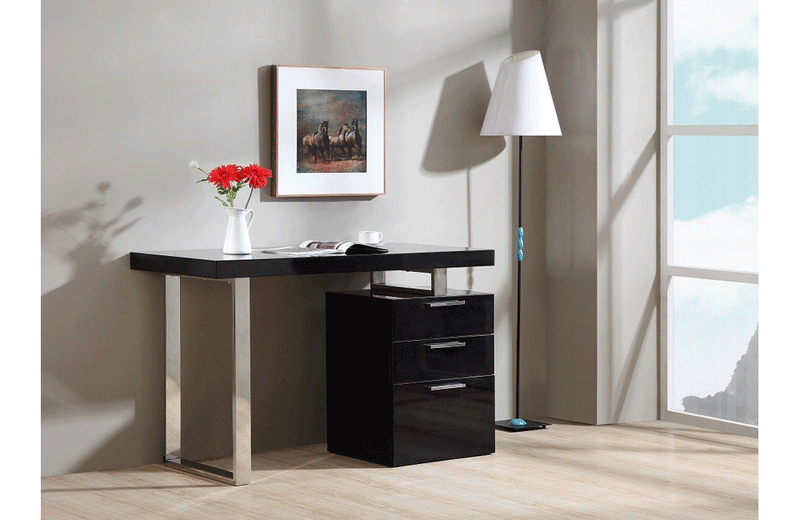 Chris Modern Office Desk Black