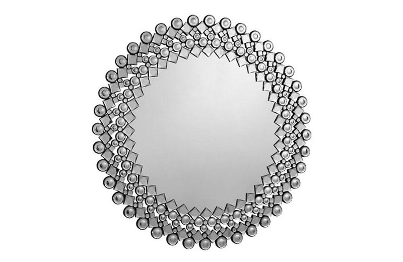 Modern Mirror in Clear Round