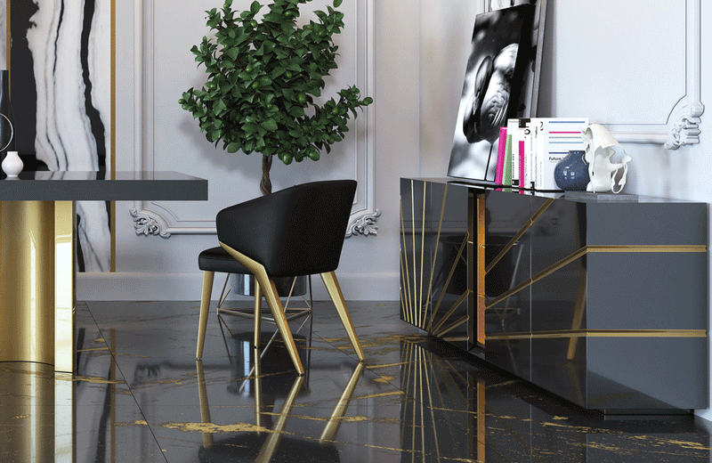 Oro Black Dining Chair