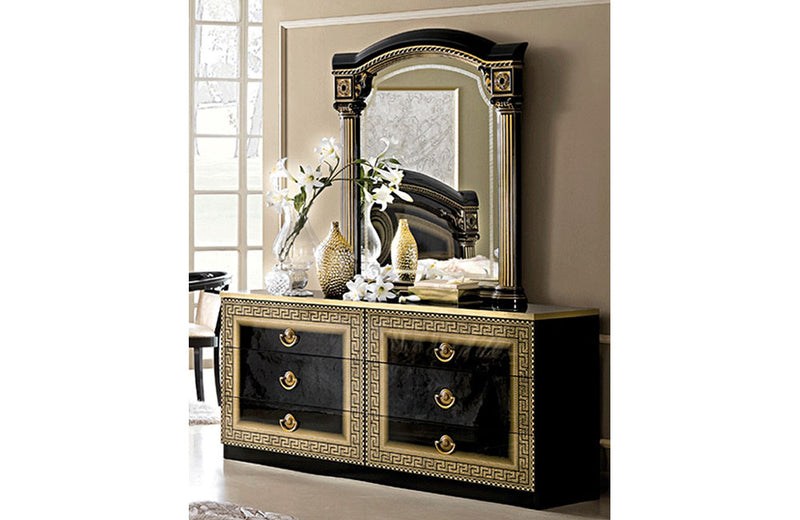 Aida Bedroom Black w/Gold, Camelgroup Italy