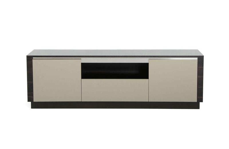 Caligari Modern Oak & Gray Gloss TV Stand