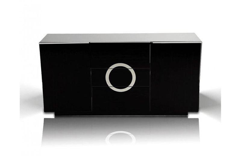 Ovidius Lacquer Modern Buffet Black