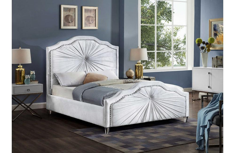 Dahna White Bed