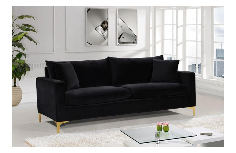 Dottie Gold Black sofa