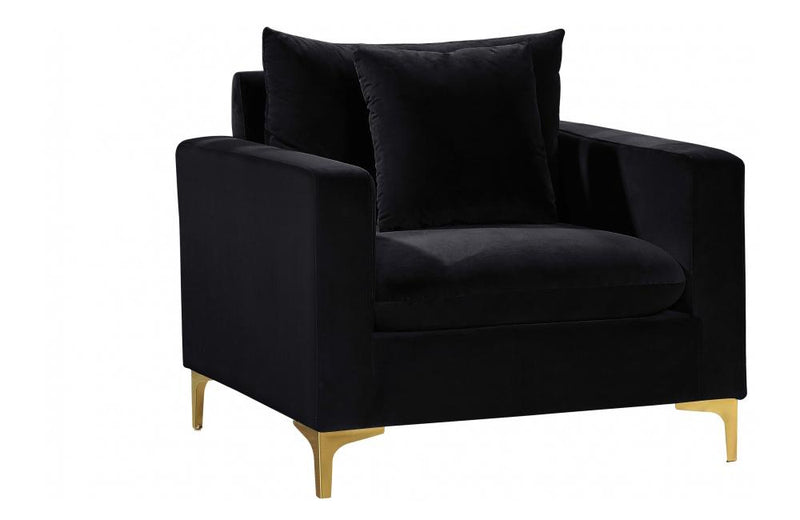 Dottie Gold Black Chair