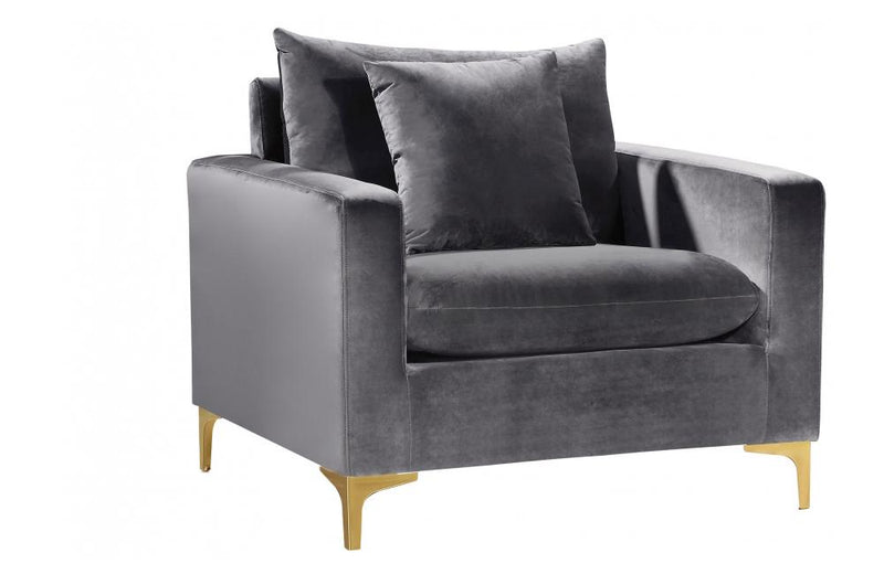 Dottie Gold Grey Chair