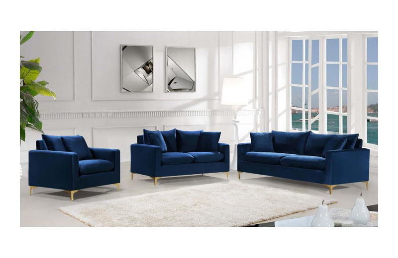 Dottie Gold Navy sofa set